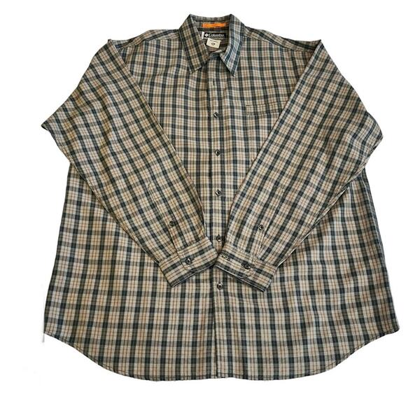 Columbia Other - Columbia XCO Long Sleeve Collared Plaid Button Down Shirt Size XXL